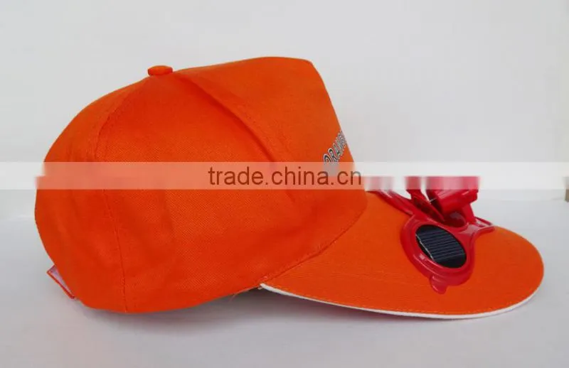 5 panel custom solar fan hat for summer