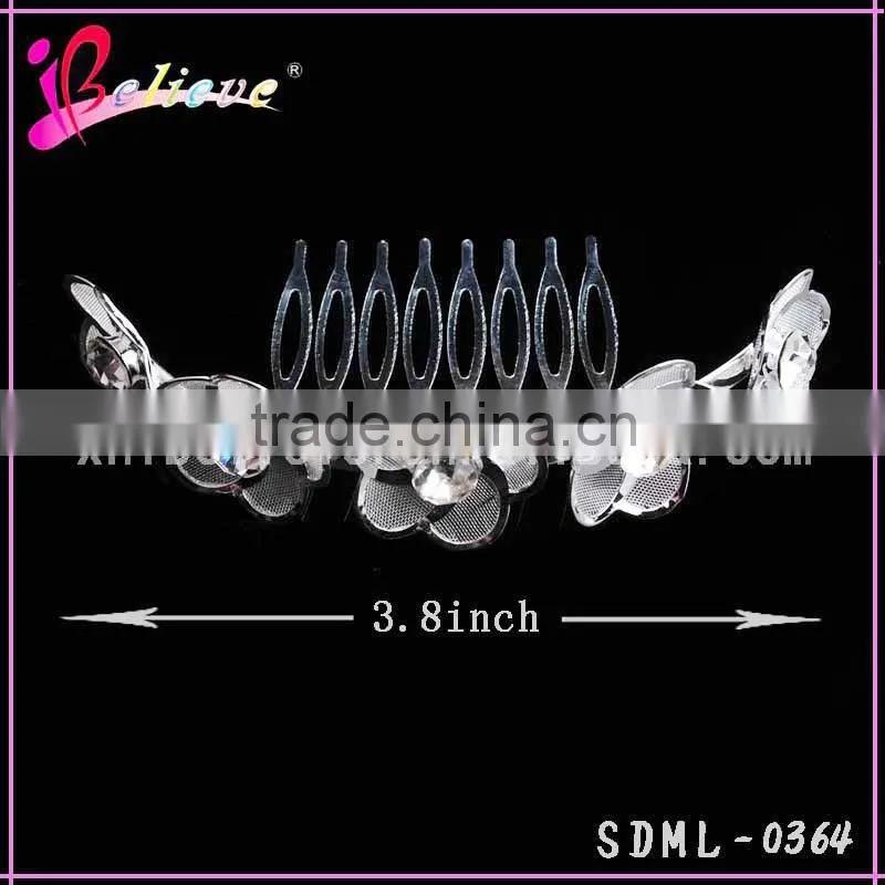 Yiwu market hot selling bridal diamond hair jewelry,hair accessories wholesale magic hair comb