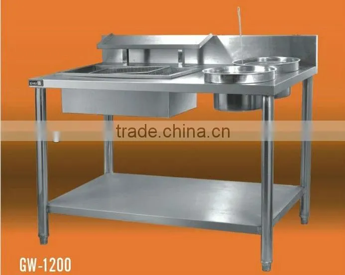 Stainless steel wrapping power table