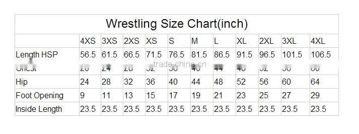 Sublimation Any Size Custom Wrestling Uniforms Jerseys Design