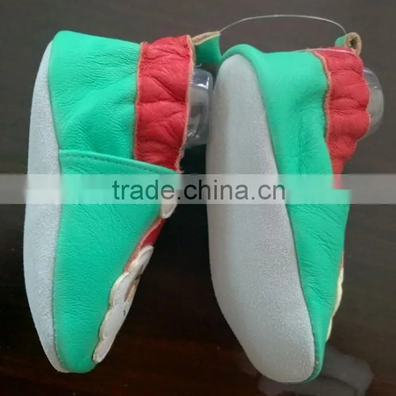 Nice lovely girl boy kids sheep leather baby soft sole shoes