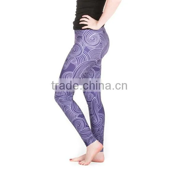 2016 full custom sublimation custom compression pants men
