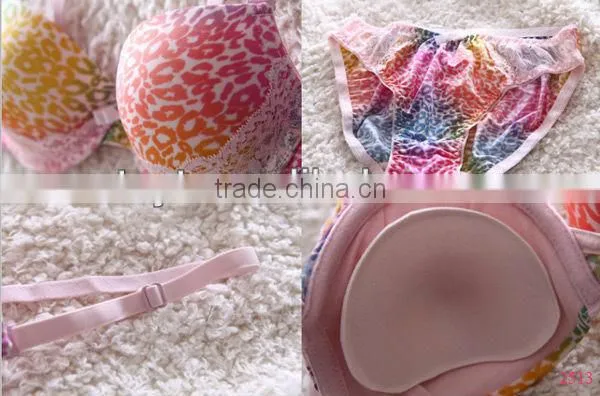 Fashion colorful plus size lingerie ,sexy girl panty bra