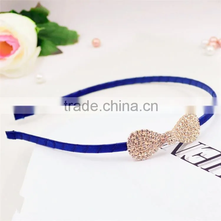 Lady Hairband Headband Hair Accessory Knotbow Crystal Metal Hair Band