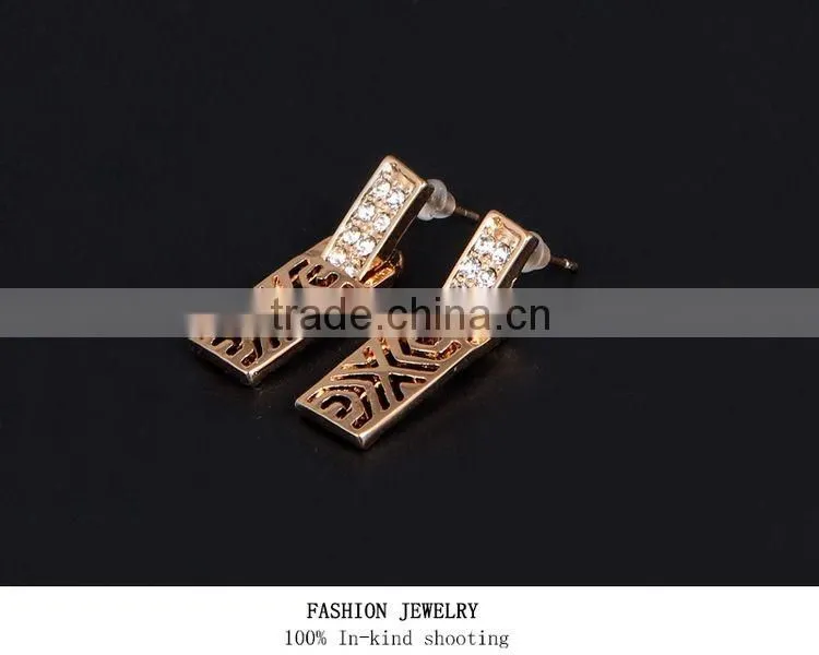 Alibaba Uk New Style Fashionable High Quality Rhinestone Gold Set
