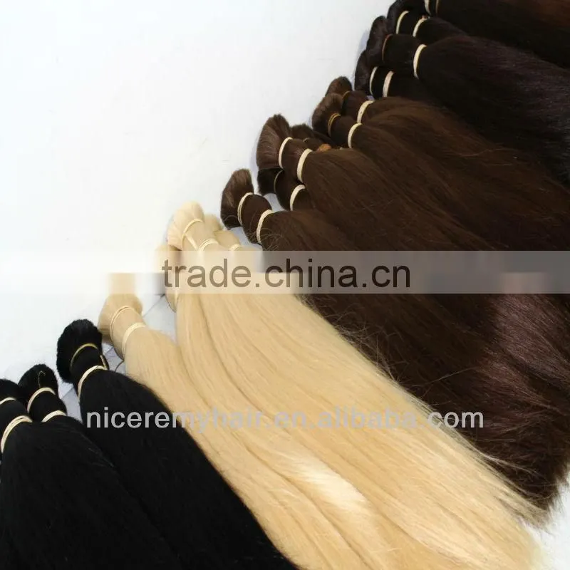 cuticle intact unprocessed russian human blonde hair bulk