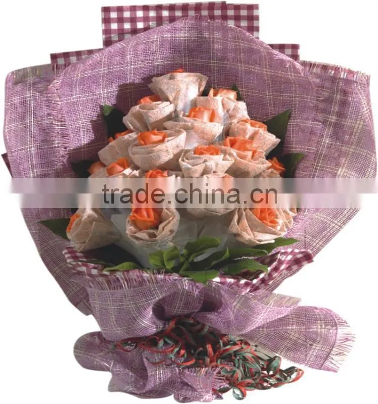 paper raffia mesh/flower packaging material/paper mesh
