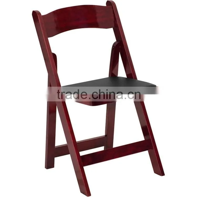 Solid wooden beech wood chair wooden folding chair
