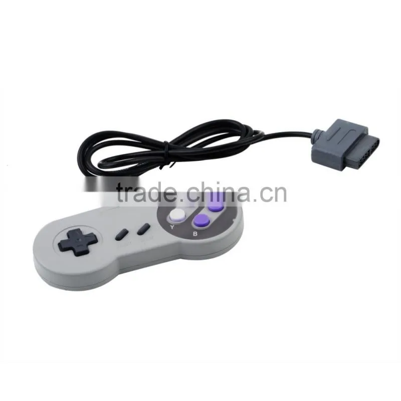 Game Gaming 16 Bit Controller Gamepad Joystick for Super Nintendo SNES System Console Control Pad Wholesale