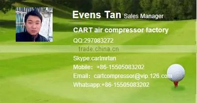 8bar (116PSI) 1.5KW 2200rpm belt driven oil free scroll compressor with air tank