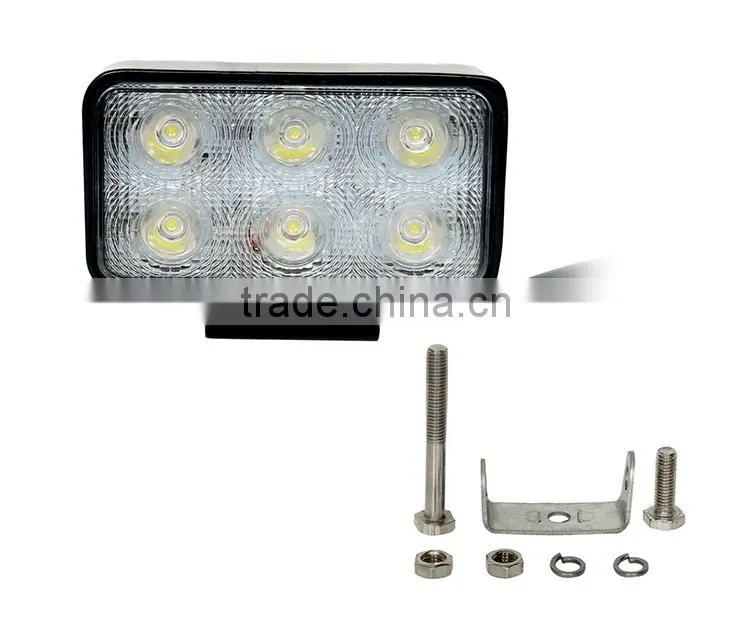 18w 10-30v DC led work lights for truck motorcycle driving