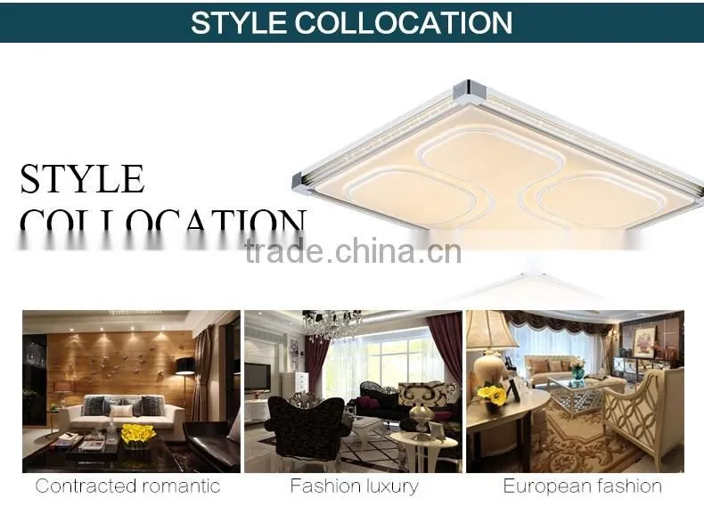 Square aluminum led ceiling light 48W