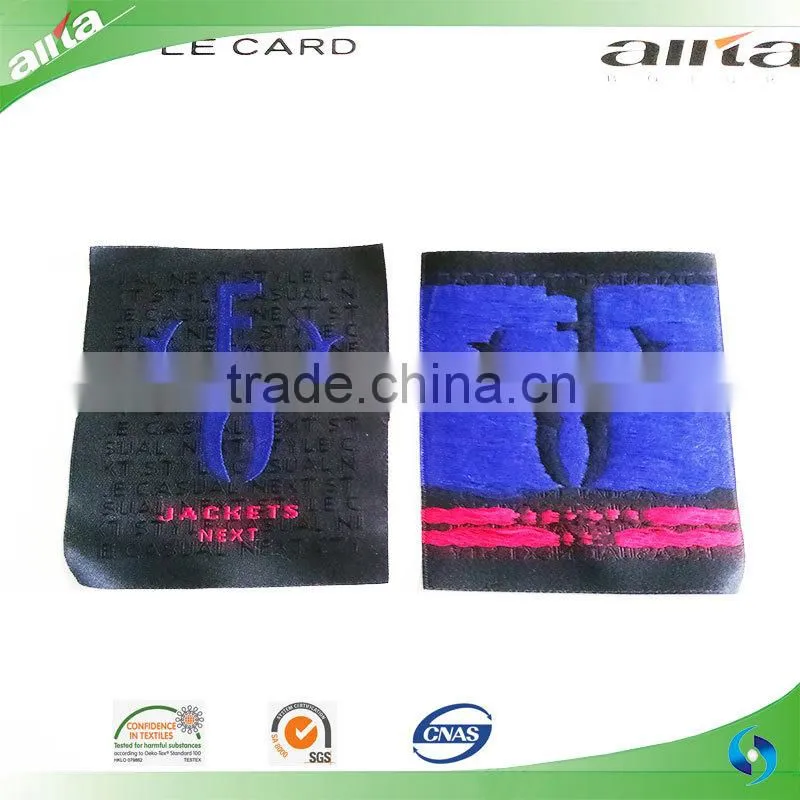 Poly cotton label fabric clothing label fabric woven label for clothing