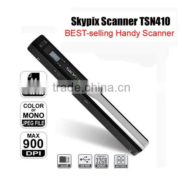 Cordless Scanner A4 Color Handyscan 900DPI Portable Handheld Scanner for Document Receipt
