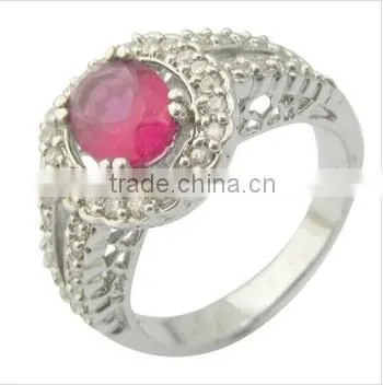 wholesale rhodium plated silver jewelry ring