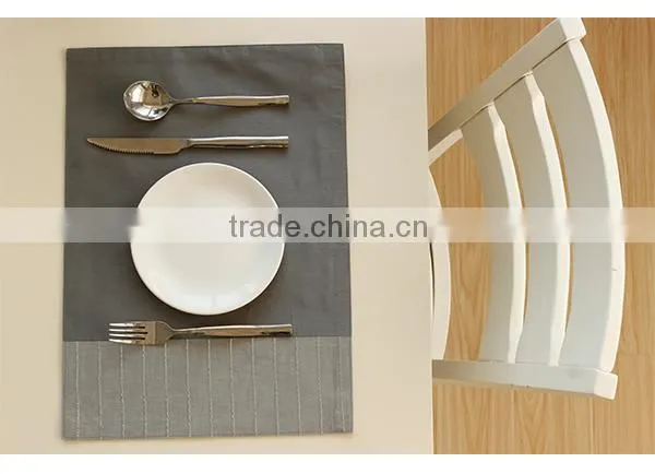 Factory directly selling solid plain printed pp placemat