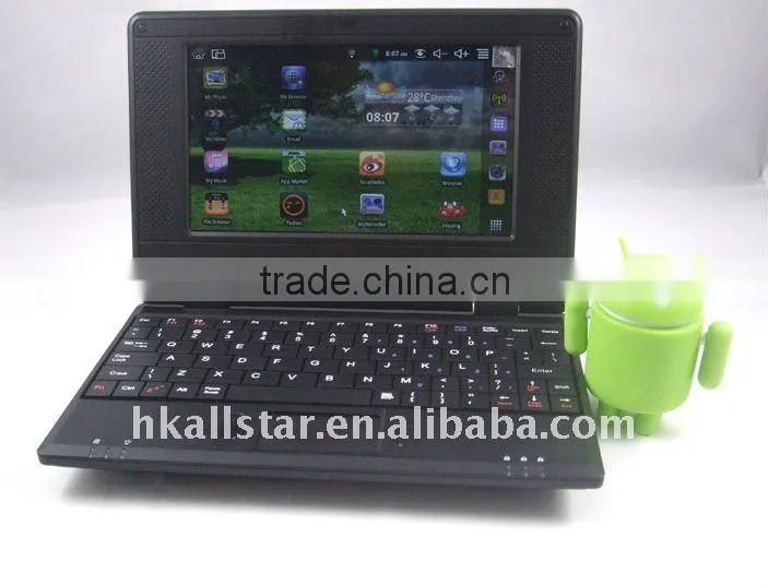 7 mini netbook for gift 800Mhz with WIFI Windows CE 6.0 mini laptop