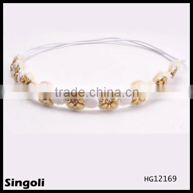 wholesale fashion new flexible snake chain headband in silver