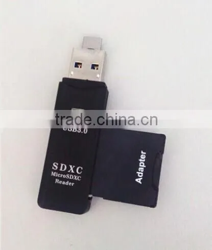 USB 3.0 SD card & micro memory sd card otg card reader for mobile phone