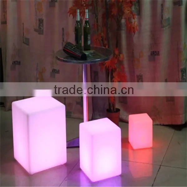 plastic led cube chair outdoor plastic led cube chair wholesale