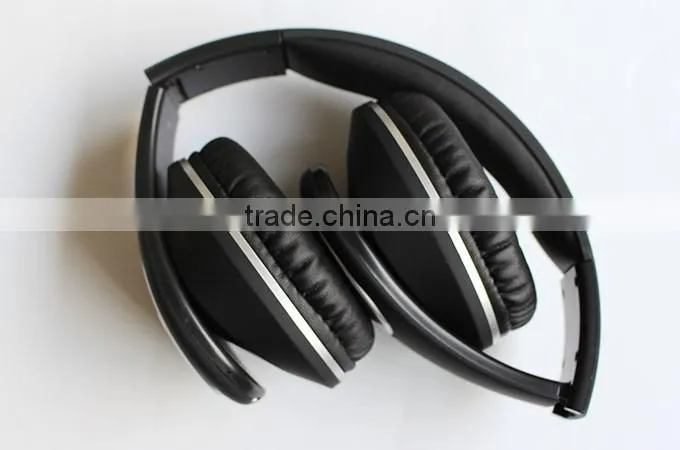 Best cost headphone wireless bluetooth function headband headset with rechargeable battery