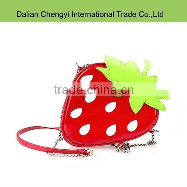 2016 fashion heart shape sling PVC bags