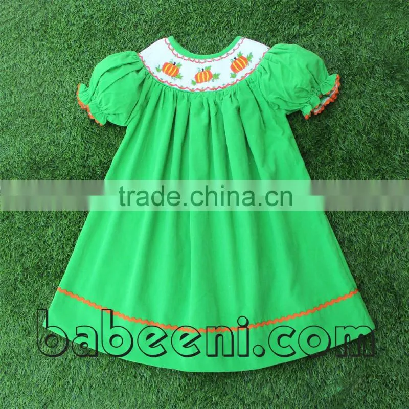 Adorable turkey hand smocked bishop dress