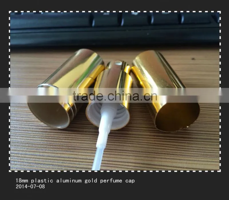 24mm new pp material aluminium pump spray atomizer caps for perfume bottles