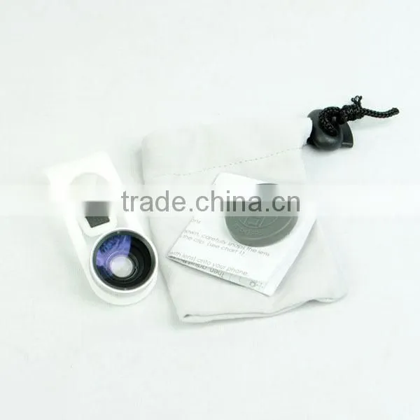 0.65 Wide + Macro Lens With Clip Clamp For iPhone Samsung Cell Phone Camera Lens