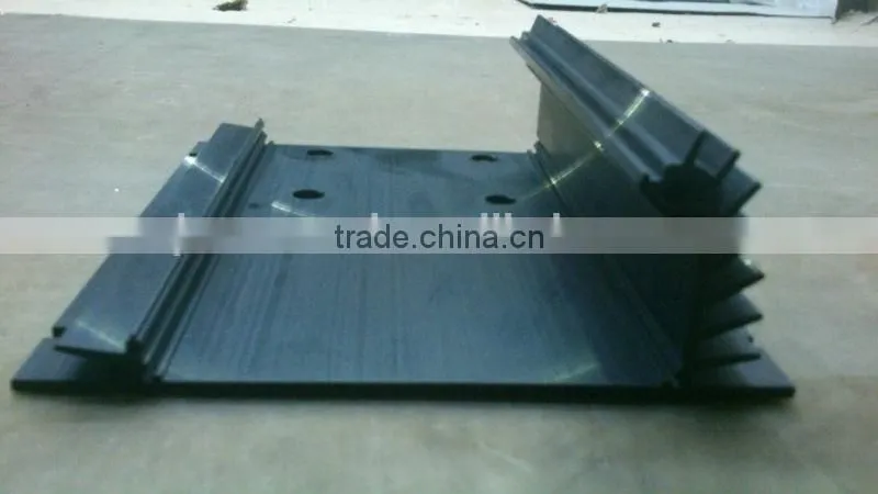 Industrial Extruded Aluminum Black Anodized Heatsink