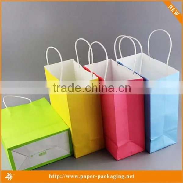 Factory price Colorful shopping craft paper bag wholesale