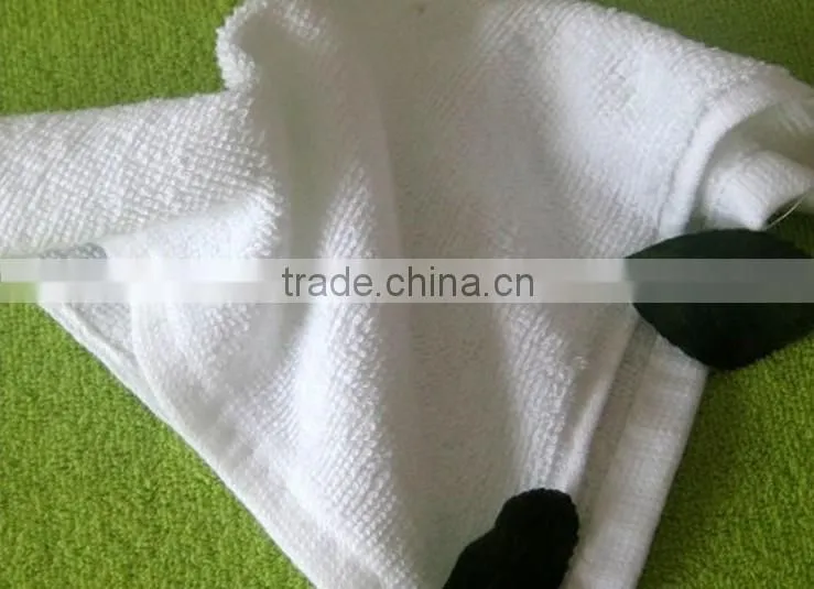 Disposable 100% cotton terry hot serving tray airline towel