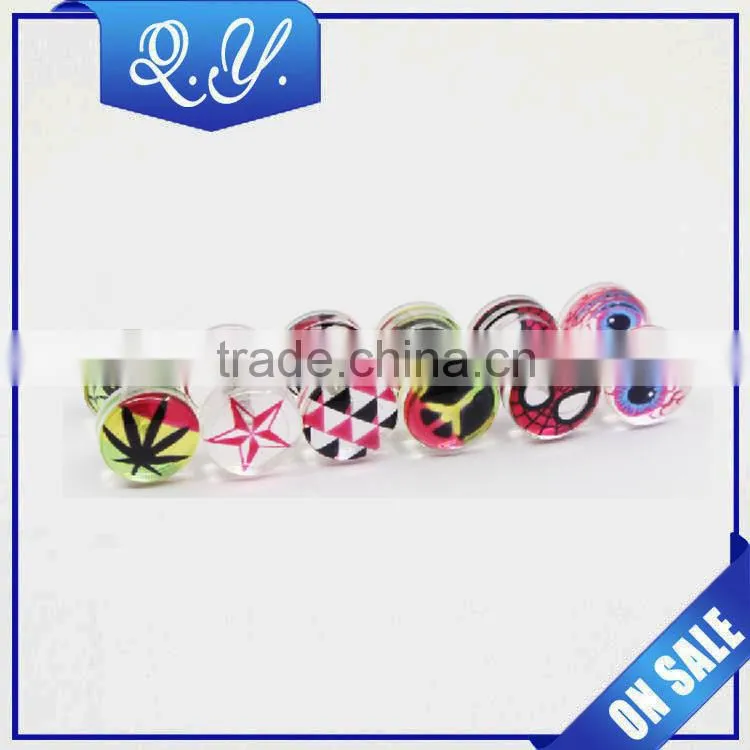 Sample Free Blinking 316lL Stainless Steel Ear Tunnel Piercing Jewelry