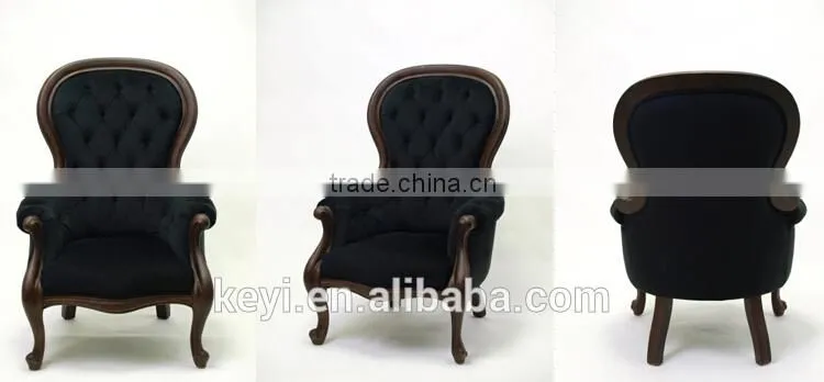 European style Classic High back Fabric Office/Conference Wooden Armchair/Leisure Chair(CH-295)