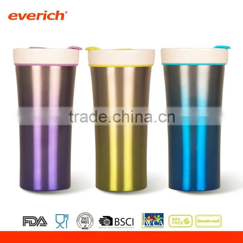 2015 Best Selling Plain White Ceramic Mug With Lid