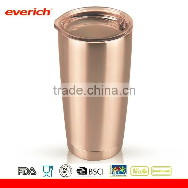 Everich 20oz double wall insulated stainless steel beer tumbler