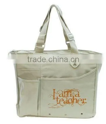 teacher peach tote bag tote shopping bag