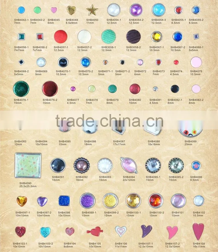 Hot selling brads pearl fabric epoxy flower etc.brads scrapbooking brad point wood drill bits