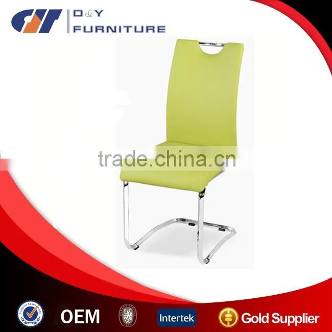 Dining Chair chrome and white PU finish