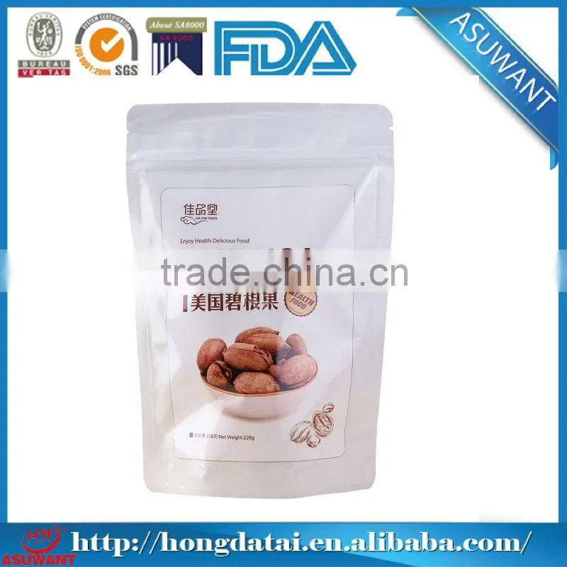 Pecans packing pouch/Stand up nuts pouch/5 pound nuts bag