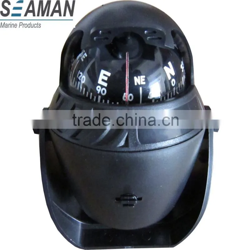 fully adjustable U-bracket mount 12V Illuminated Marine Compass