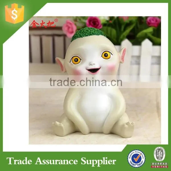 Best selling chinese movie polyresin wuba coin bank for kids