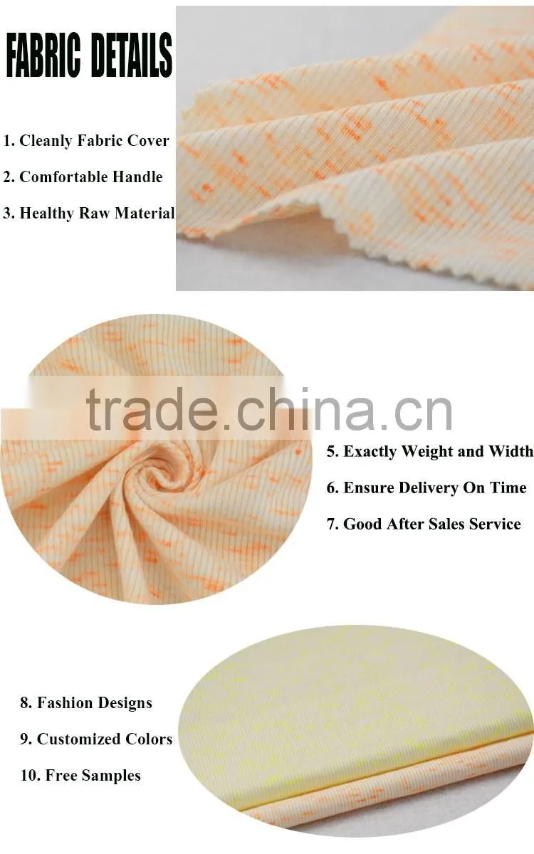 cashmere sweater by slub satin fabric with neon strips