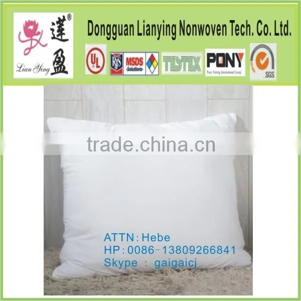 hot sale non-woven fabrics PP cotton pillow cushion insert