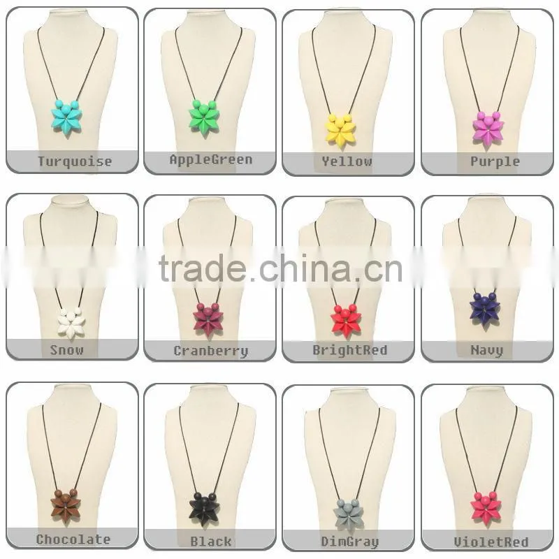 BPA Free Food Grade Silicone Chew Bead Necklace/Bead Crochet Necklace