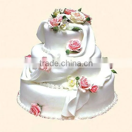 Plastic Wedding Simulation 3-tier small Cake display