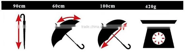 China Umbrella Factory J handle Wooden Straight Umbrella With Windproof