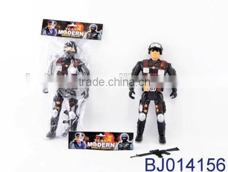 Funny kid toy plastic toy policeman small soldier force toy