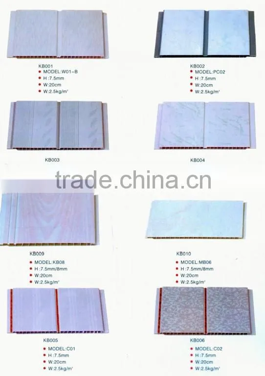 House decoration pvc ceiling board panel