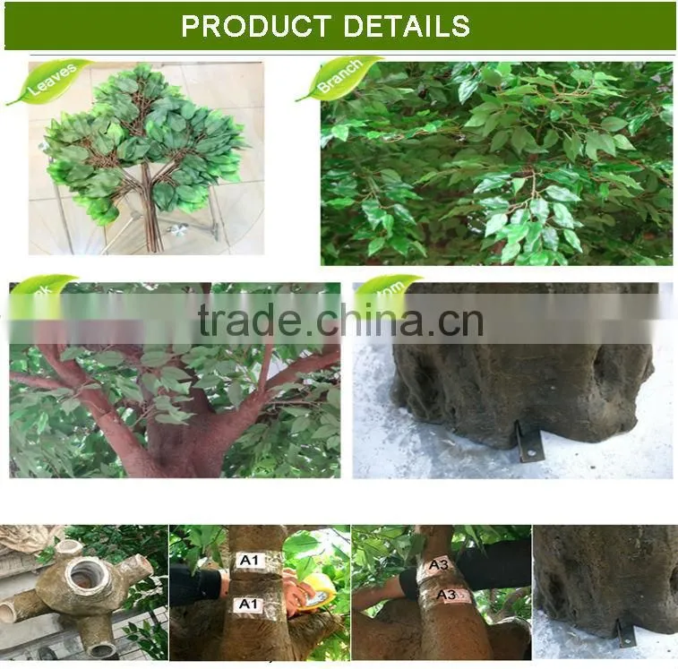Wholesale artificial tree fiberglass artificial banyan tree garden artificial tree decoration